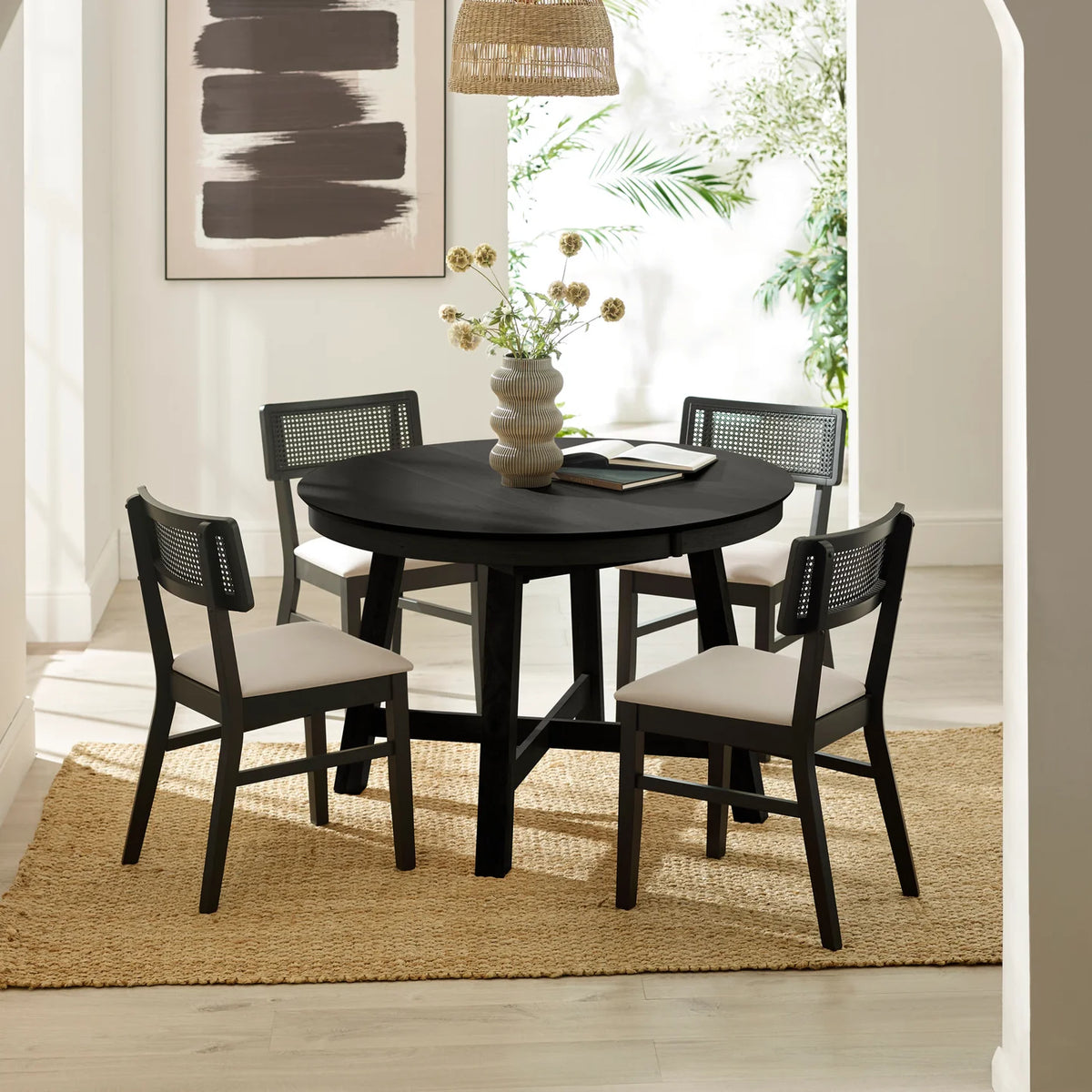 Annika Dining Collection - Satin Black