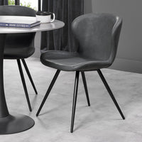 Arlo Upholstered Scoop Back Chair (Various)