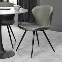 Arlo Upholstered Scoop Back Chair (Various)
