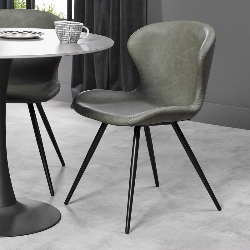 Arlo Upholstered Scoop Back Chair (Various)