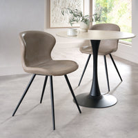 Arlo Upholstered Scoop Back Chair (Various)