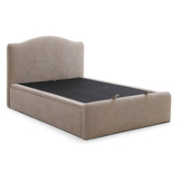 Asher Ottoman Bed End-Lift - Taupe