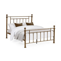 Aurelia Metal Bed - Brass Effect