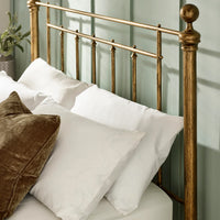 Aurelia Metal Bed - Brass Effect