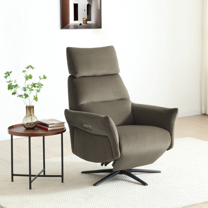 Austin Electric Recliner Chair - Washed Olive