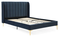 Avery Bed - Ink Velvet