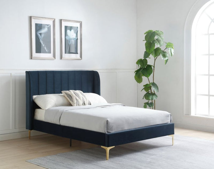 Avery Bed - Ink Velvet