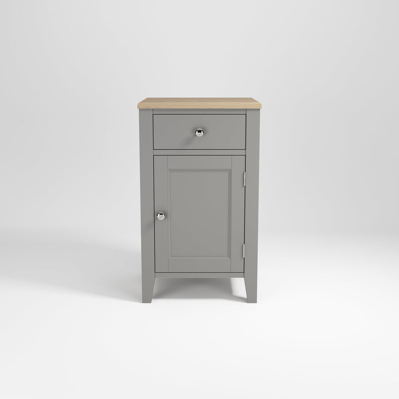 *CLEARANCE* Orkney Bedside 1 Drawer, 1 Door (BAS401)