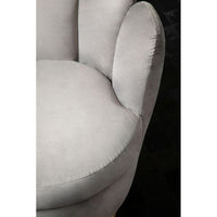 Beauly Velvet Accent Chair - Grey