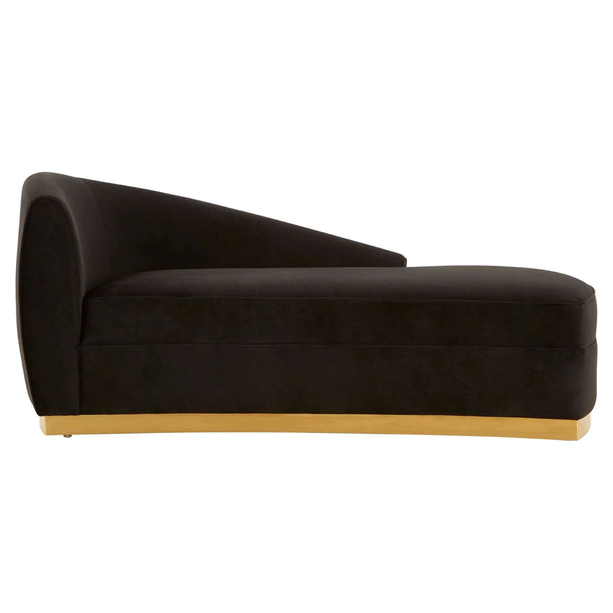 Batix Left Arm Chaise Longue - Black