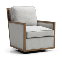 Beatrice Swivel Chair - Cream Linen