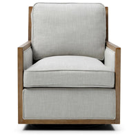 Beatrice Swivel Chair - Cream Linen