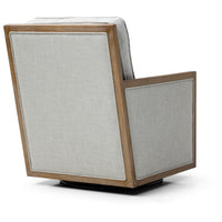 Beatrice Swivel Chair - Cream Linen