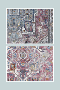 16th Avenue Fuschia/Blue Rug