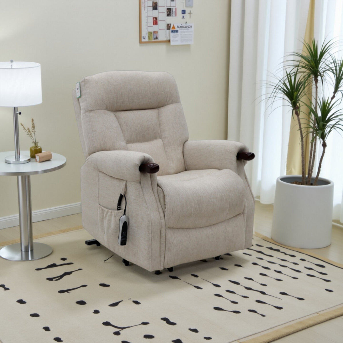 Astoria Dual Motor Lift and Tilt Chair - Beige