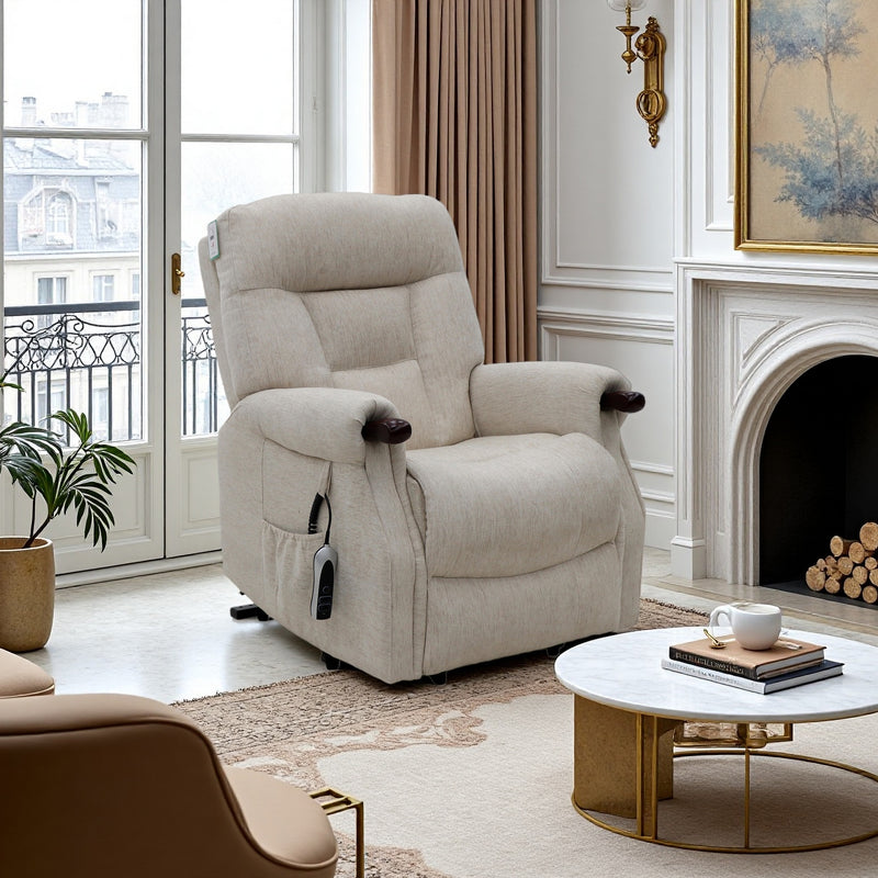 Astoria Dual Motor Lift and Tilt Chair - Beige