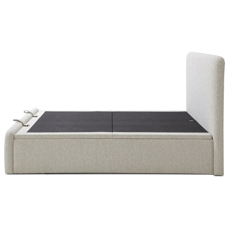 Belle Ottoman Bed End-Lift - Natural