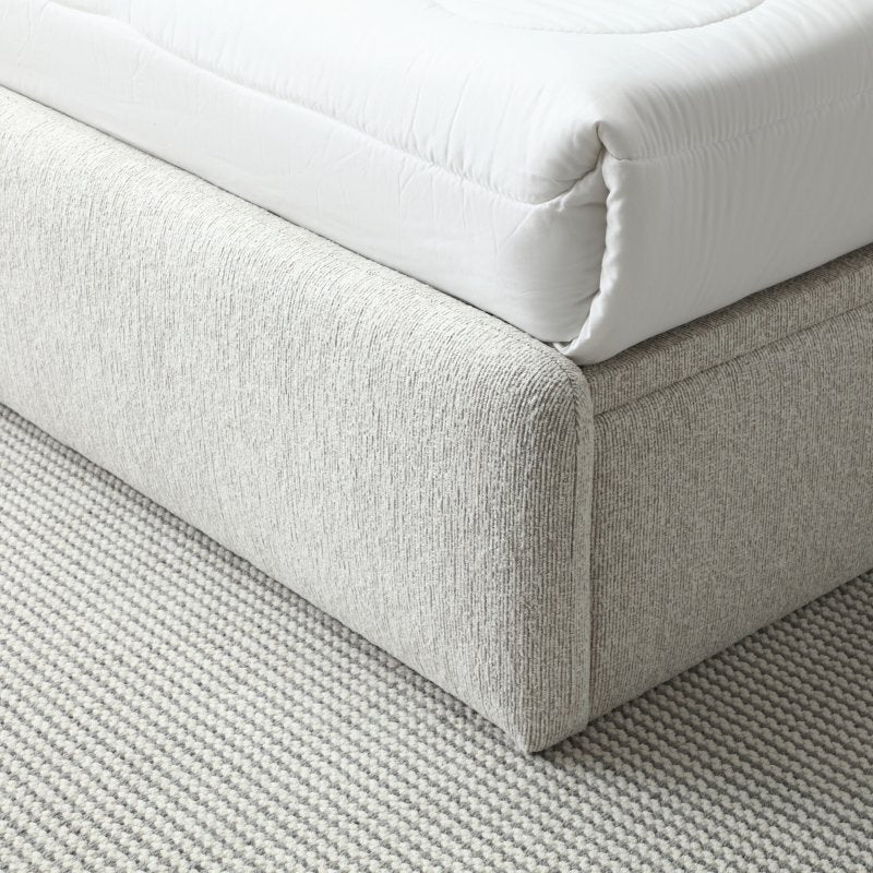 Belle Ottoman Bed End-Lift - Natural