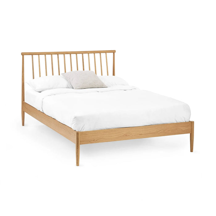 Belton Spindle Bed - Natural Oak