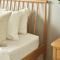 Belton Spindle Bed - Natural Oak