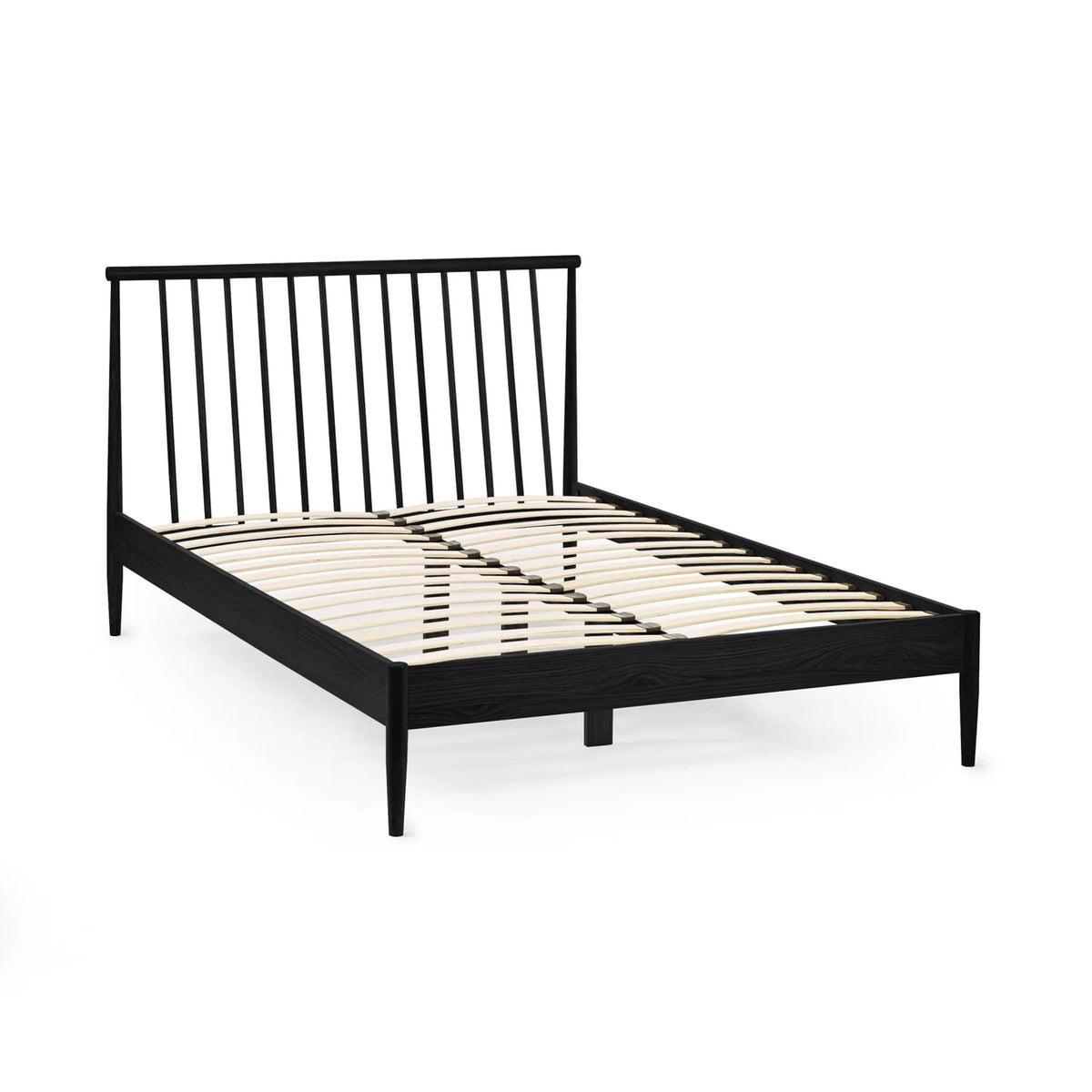 Belton Spindle Bed - Black Oak