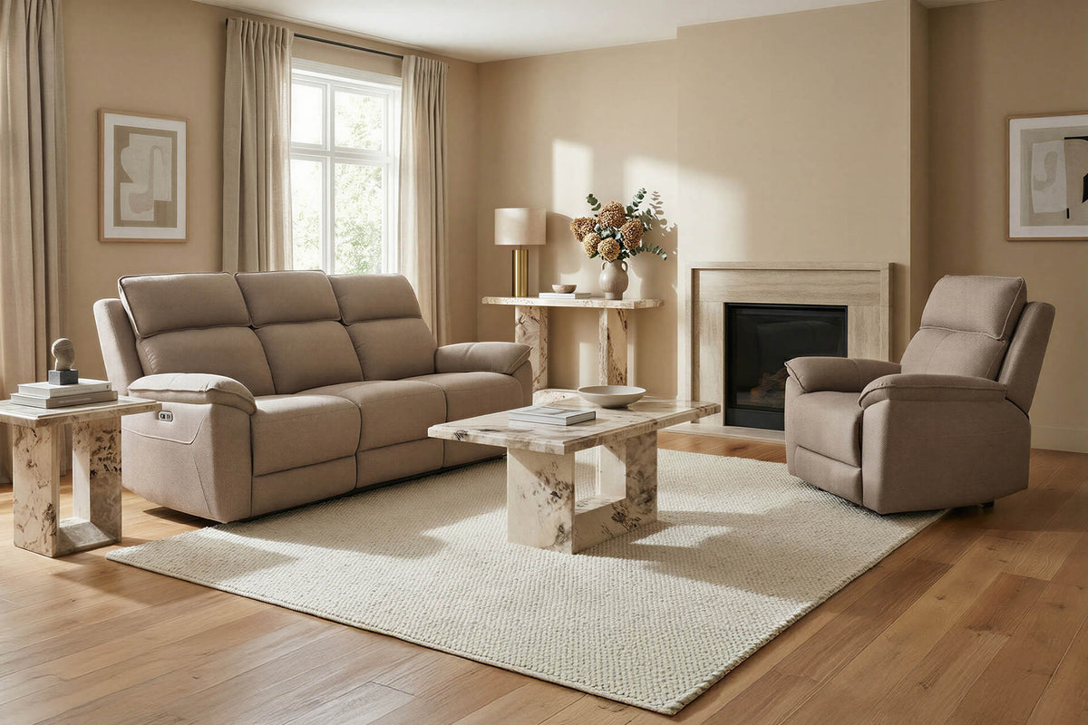 Blaine Electric Upholstery Collection - Latte