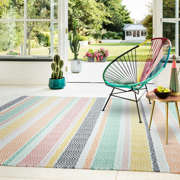 Boardwalk Rug - Pastel Stripe