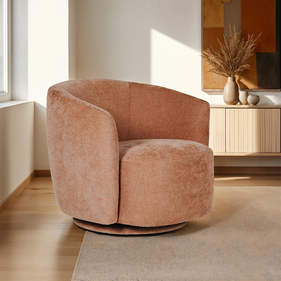 Bodhi Swivel Accent Chair - Umber