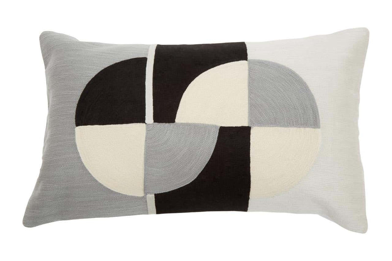 Bosie Ozella Circular Embroidered Rectangular Cushion