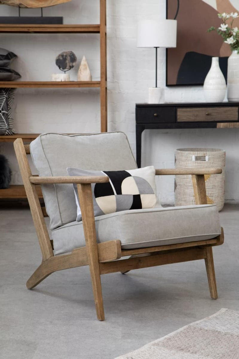 Bosie Ozella Circular Embroidered Rectangular Cushion