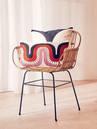 Bosie Ozella Curve Pattern Rectangular Cushion