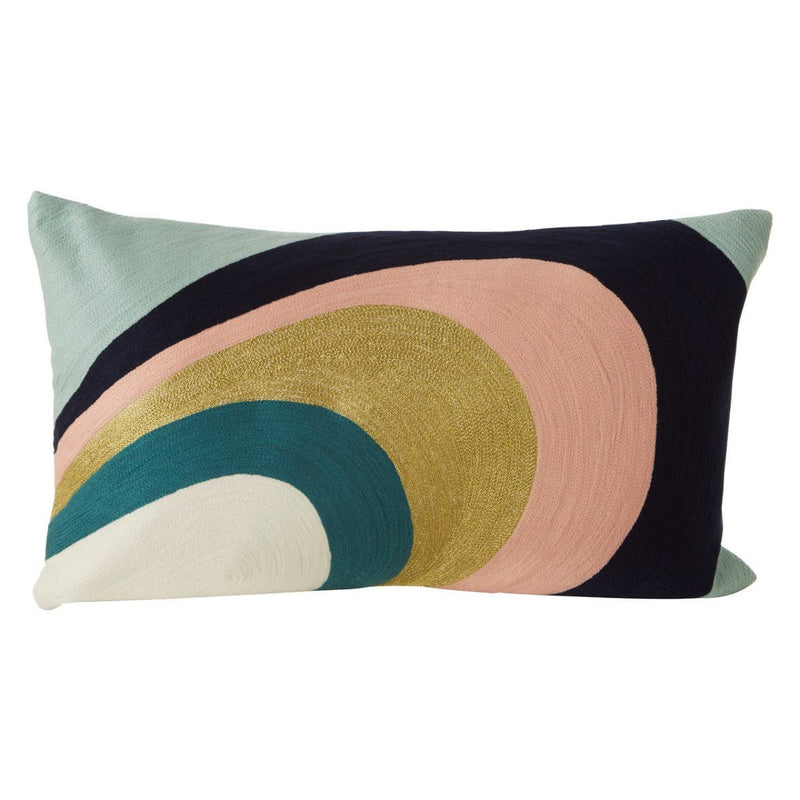 Bosie Ozella Curved Stripes Embroidered Cushion