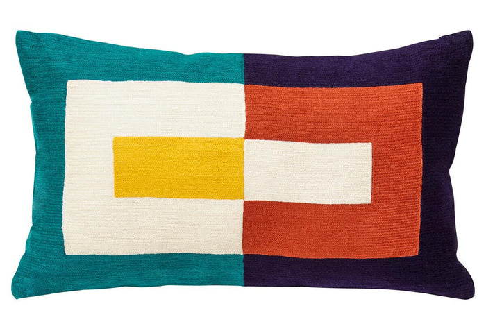 Bosie Ozella Multi Coloured Rectangular Cushion