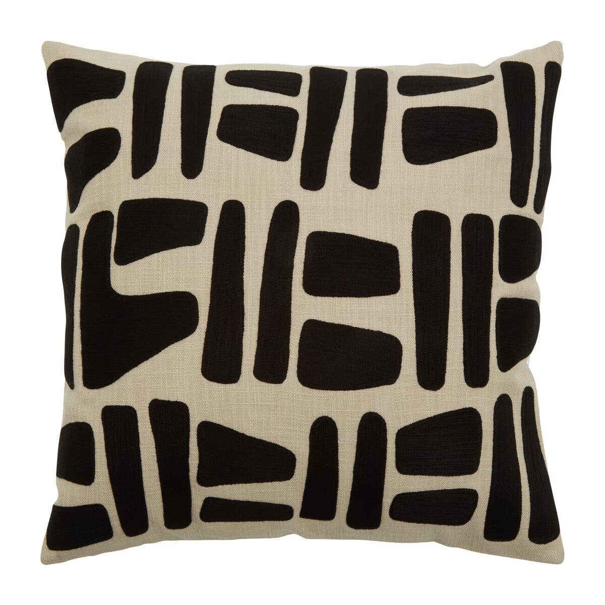 Bosie Ozella Natural And Black Square Cushion