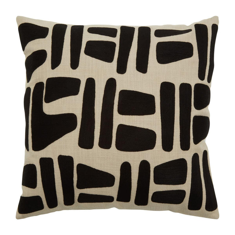 Bosie Ozella Natural And Black Square Cushion