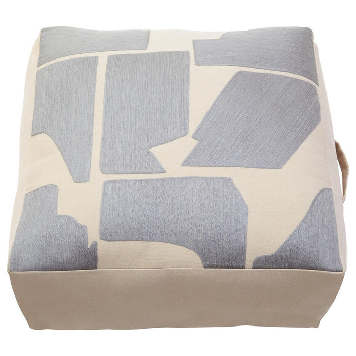 Bosie Ozella Natural And Grey Square Floor Cushion