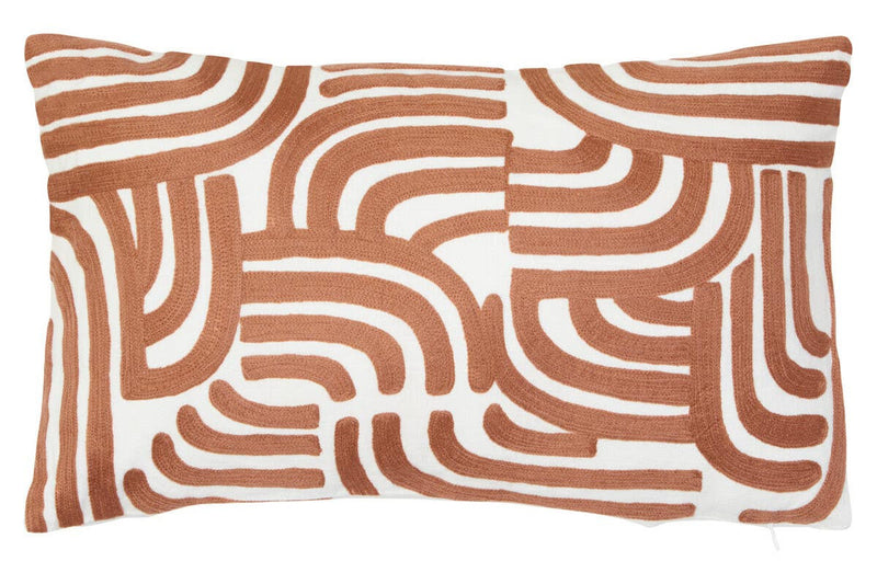 Bosie Ozella Natural and Terracotta Cushion
