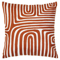 Bosie Ozella Rust and White Cushion