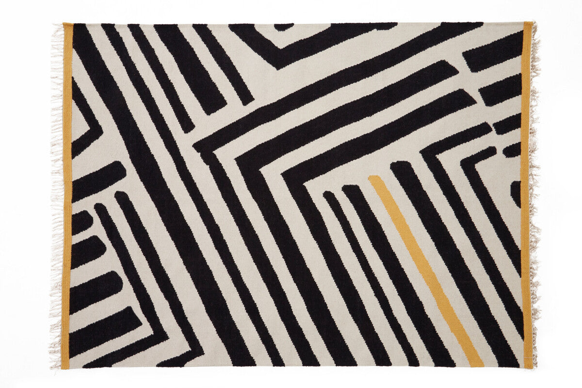 Bosie Villon Black and White Rug