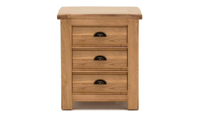 Zephyr 3 Drawer Bedside