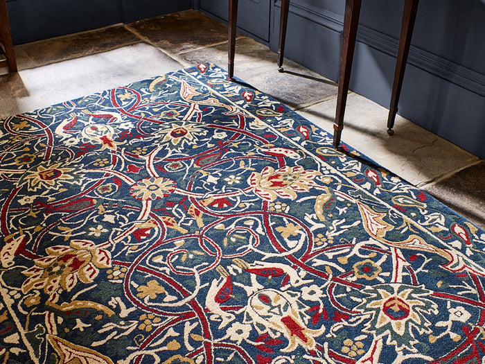 Morris & Co. Rugs - Bullerswood Indigo Red