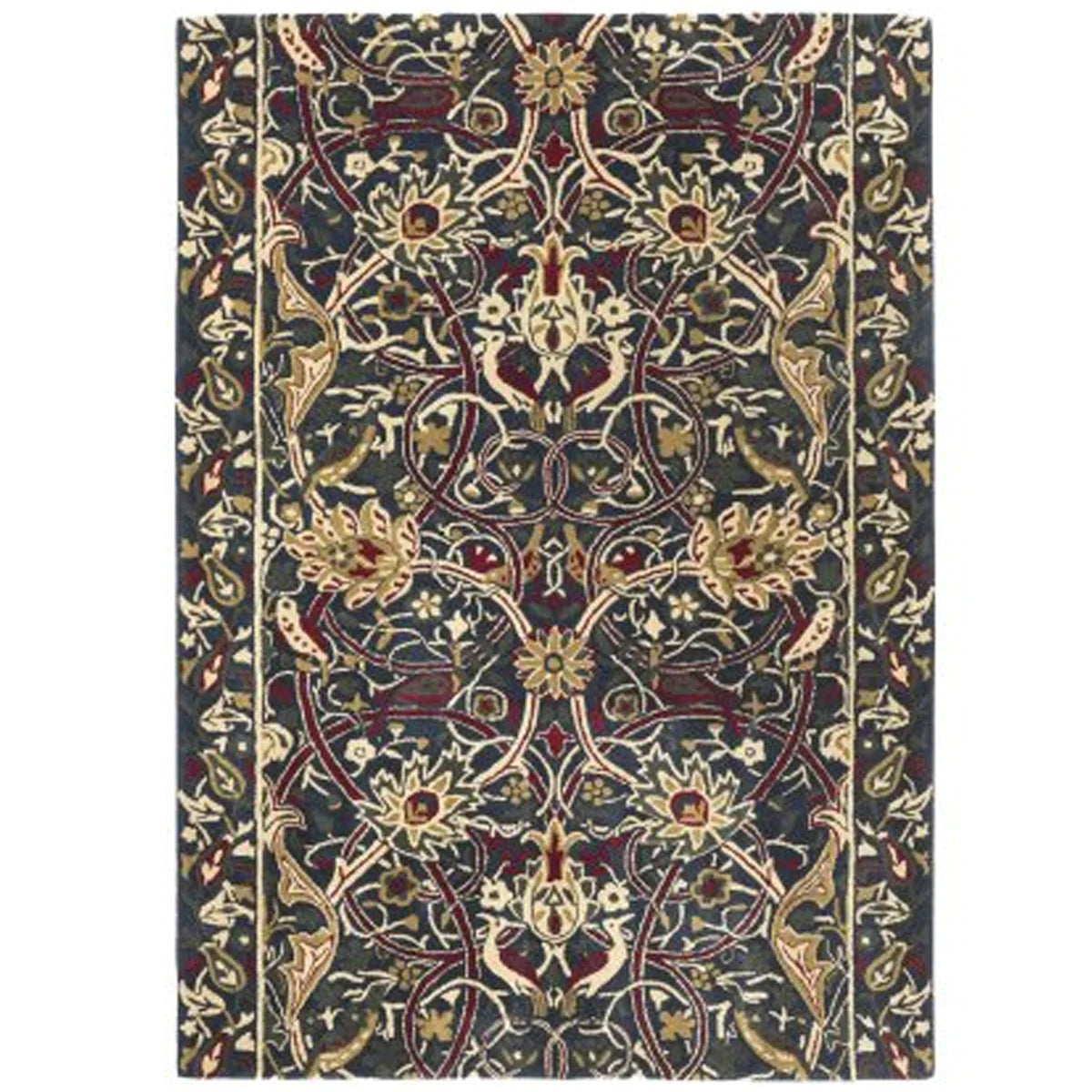 Morris & Co. Rugs - Bullerswood Indigo Red