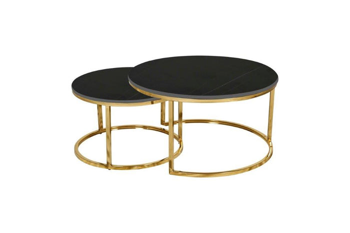 Circo Occasional Tables - Black/Gold