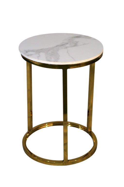 Circo Occasional Tables - White/Gold