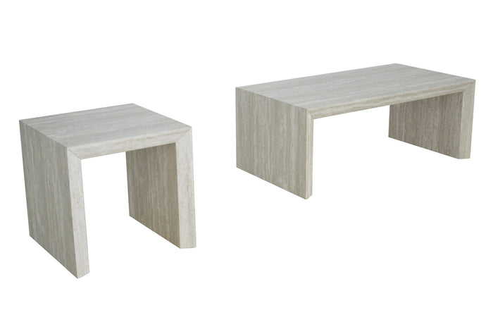 Coral Occasional Tables - Travertine