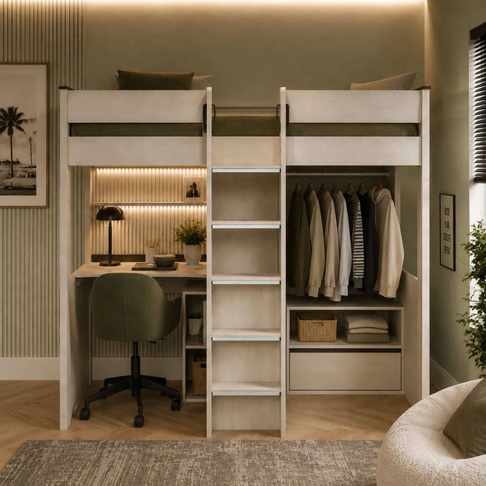 Celeste Bed Collection - Nordic White