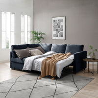 Clara Corner Sofa Bed - Navy