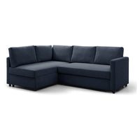 Clara Corner Sofa Bed - Navy