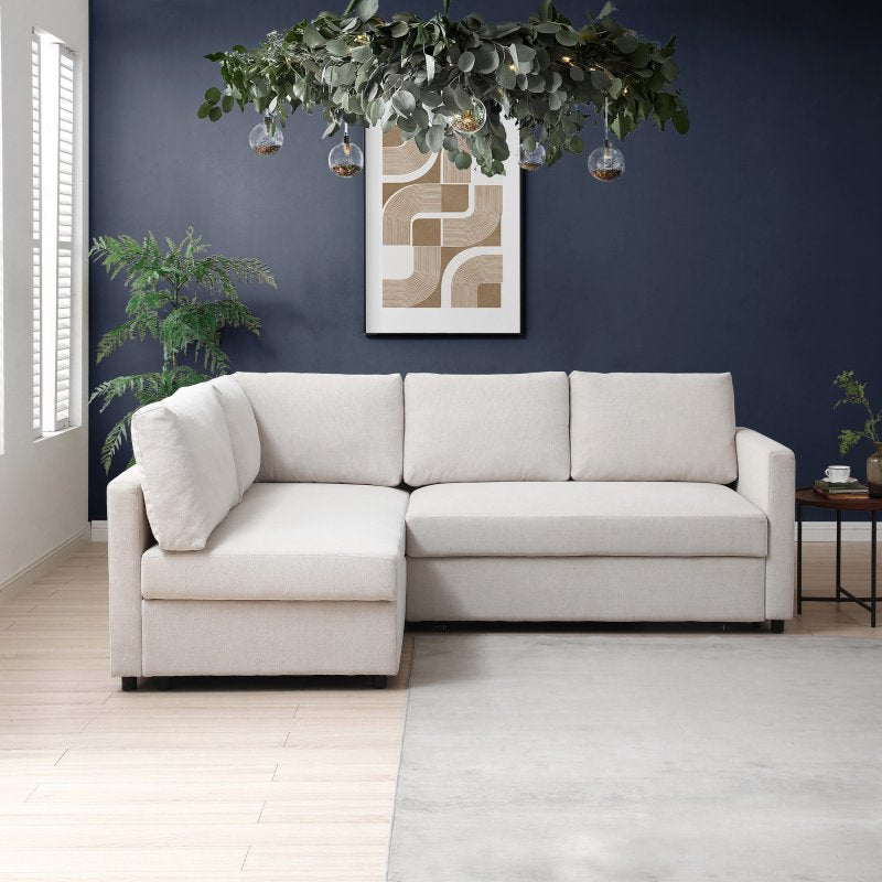 Clara Corner Sofa Bed - Natural