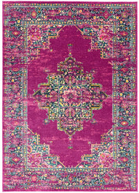 Colt Flatweave Rug - Medallion Fuschia CL04